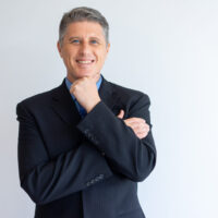 Portrait of positive confident businessman